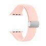 Silikonový řemínek s kovovým magnetickým zapínáním pro Apple Watch 42mm / 41mm / 40mm / 38mm - růžový