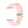 Silikonový řemínek s kovovým magnetickým zapínáním pro Apple Watch 42mm / 41mm / 40mm / 38mm - růžový