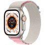 Nylonový řemínek alpský tah pro Apple Watch Ultra 49mm / 46mm / 45mm / 44mm / 42mm - béžovorůžový