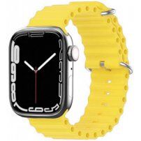 Silikonový oceánský řemínek pro Apple Watch 42mm / 41mm / 40mm / 38mm - žlutý