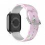 Řemínek se vzorem pro Apple Watch 42mm / 41mm / 40mm / 38mm - králíčci