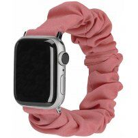 Elastický řemínek ve stylu gumičky pro Apple Watch 42mm / 41mm / 40mm / 38mm - jahodový