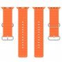 Silikonový oceánský řemínek pro Apple Watch Ultra 49mm / 46mm / 45mm / 44mm / 42mm - neonově oranžový