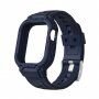 Odolné Armor pouzdro s řemínkem pro Apple Watch 41mm / 40mm / 38mm - tmavě modré