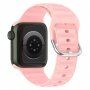 Silikonový řemínek Ocean Ripple pro Apple Watch Ultra 49mm / 46mm / 45mm / 44mm / 42mm - růžový