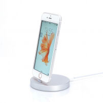 HOCO P5 nabíjecí a dokovací stanice pro iPhone - stříbrná