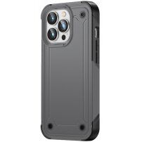 Super odolný ochranný kryt pro iPhone 14 Pro Max - šedý