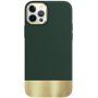 Ochranný kryt s pokovenou spodní částí pro iPhone 12 Pro Max - zelený