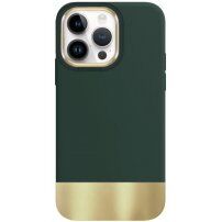 Ochranný kryt s pokovenou spodní částí pro iPhone 13 Pro Max - zelený