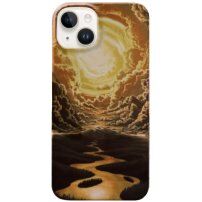 Lesklý kryt s malovaným vzorem pro iPhone 13 - obloha