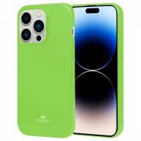 Goospery lesklý kryt z měkkého plastu pro iPhone 14 Pro Max - zelený