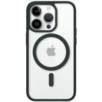 Ochranný transparentní kryt s MagSafe pro iPhone 14 Pro - zelený