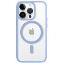 Ochranný transparentní kryt s MagSafe pro iPhone 14 Pro Max - modrý