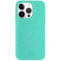 Matný ekologicky rozložitelný kryt pro iPhone 13 Pro - tyrkysový