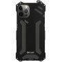 R-Just super odolný kovový "Armor" kryt pro iPhone 12 Pro Max - černý 