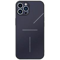 R-Just hliníkový kryt s ochranou čoček fotoaparátu pro iPhone 12 Pro - modrý