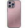 R-Just hliníkový ochranný kryt s ochranou čoček fotoaparátu pro iPhone 13 Pro Max - růžovozlatý