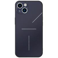 R-Just hliníkový kryt s ochranou čoček fotoaparátu pro iPhone 14 - modrý