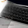 ENKAY 3v1 lesklý kryt s ultra tenkým krytem EU klávesnice a záslepkami portů pro MacBook Pro 15" s Touch Barem (A1707 / A1990) - černý