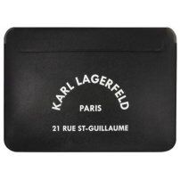 Karl Lagerfeld Saffiano RSG Embossed obálka pro MacBook do 16" - černá