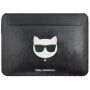 Karl Lagerfeld Choupette Head Embossed obálka pro MacBook do 16" - černá