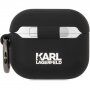 Karl Lagerfeld 3D Logo NFT Karl Head silikonový obal pro AirPods 3 - černý