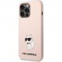 Karl Lagerfeld Choupette NFT silikonový kryt pro iPhone 13 Pro Max - růžový
