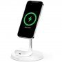 BELKIN BOOST CHARGE PRO 2v1 nabíjecí stojánek 15W s MagSafe pro iPhone / AirPods - bílý