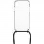 FIXED Pure Neck transparentní kryt se šňůrkou pro iPhone XR - černý