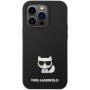 Karl Lagerfeld Choupette silikonový kryt pro iPhone 14 Pro - černý