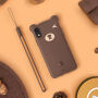 BASEUS kryt 3D medvěd pro iPhone XR - hnědý