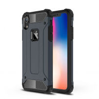 Super odolný "Armor" kryt pro iPhone XR - tmavě modrá