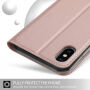 Flipové pouzdro se stojánkem pro iPhone XS Max - růžovozlatá