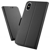 Flipové pouzdro se stojánkem pro iPhone XS Max - černá