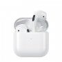 WK TWS V4 bezdrátová bluetooth sluchátka pro Apple zařízení - bílá