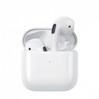WK TWS V4 bezdrátová bluetooth sluchátka pro Apple zařízení - bílá