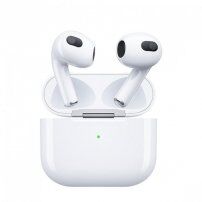 WK TWS A8 bezdrátová sluchátka s bezdrátovým nabíjením pro Apple zařízení - bílá