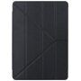 Hedvábné pouzdro s funkcí uspání a origami stojánkem pro iPad 9,7" (2017/2018) / Air 1 / 2 / Pro 9,7" - černé