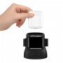 USAMS US-ZJ051 2v1 silikonový stojánek pro AirPods s prostorem na nabíjecí kabel pro Apple Watch - šedý