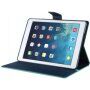 GOOSPERY pouzdro s broušenou texturou pro iPad 9,7" (2017/2018) / Air - tyrkysové