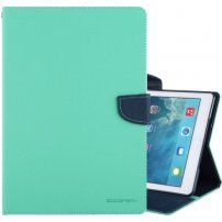 GOOSPERY pouzdro s broušenou texturou pro iPad 9,7" (2017/2018) / Air - tyrkysové