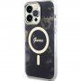 Guess Marble IML kryt s MagSafe pro iPhone 14 Pro Max - černý