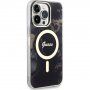 Guess Marble IML kryt s MagSafe pro iPhone 14 Pro Max - černý