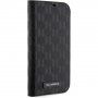 Karl Lagerfeld Saffiano Monogram flipové pouzdro pro iPhone 14 - černé