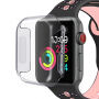Lesklé pouzdro z měkkého plastu s ochranou displeje pro Apple Watch 40mm - čiré
