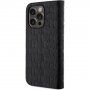 Karl Lagerfeld Saffiano Monogram flipové pouzdro pro iPhone 14 Pro - černé
