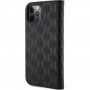 Karl Lagerfeld Saffiano Monogram flipové pouzdro pro iPhone 12 / 12 Pro - černé