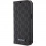 Karl Lagerfeld Saffiano Monogram flipové pouzdro pro iPhone 13 - černé