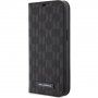 Karl Lagerfeld Saffiano Monogram flipové pouzdro pro iPhone 13 Pro - černé