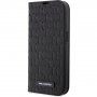 Karl Lagerfeld Saffiano Monogram flipové pouzdro pro iPhone 13 Pro Max - černé